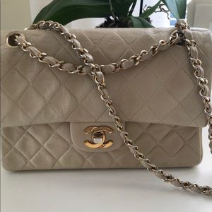 Chanel double flap lambskin bag